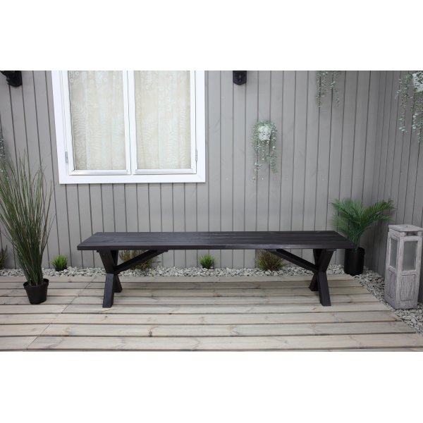 Scottsdale zitbank 180 cm - Zwart Scottsdale zitbank 180 cm - Zwart