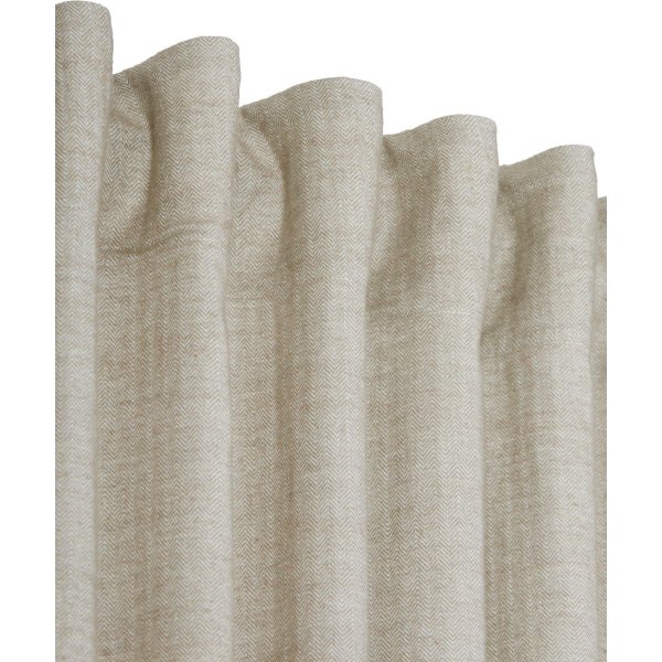 Rideau Carin lot de 2 2 x 140 x 260 cm - Rouge