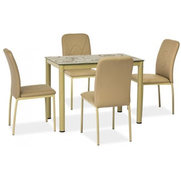 Anastasia 100 cm matbord - Beige