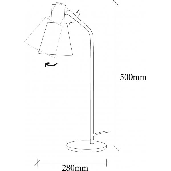 Lampe à poser Sivani 1 - Blanc Lampe à poser Sivani 1 - Blanc