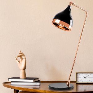 Yalda bordslampa - Svart/koppar