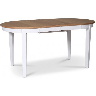 Fr ovalt matbord i ek 160/210x90 + Mbeltassar
