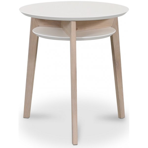 Rodeo sidobord 50 cm - Vit/whitewash ek