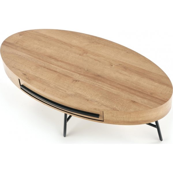 Table basse Carolina 120 x 60 cm - Chêne/noir Table basse Carolina 120 x 60 cm - Chêne/noir