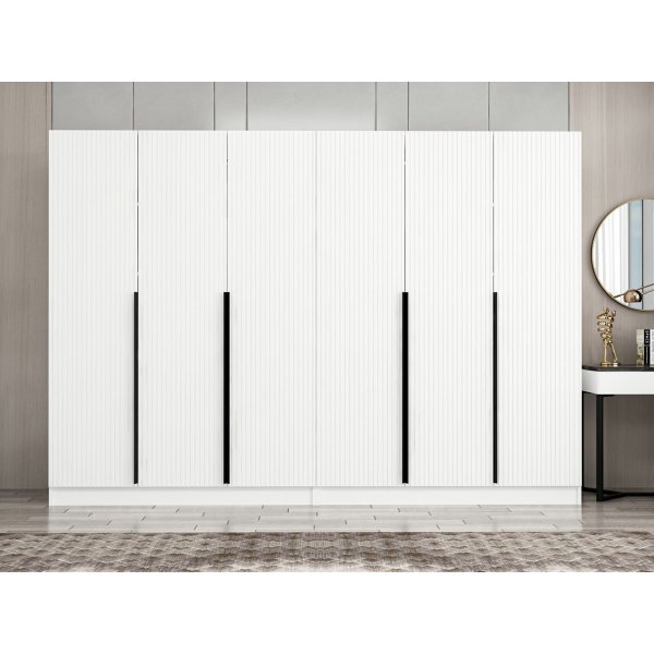 Cikani kledingkast 270x52x210 cm, variant B - Wit Cikani kledingkast 270x52x210 cm, variant B - Wit