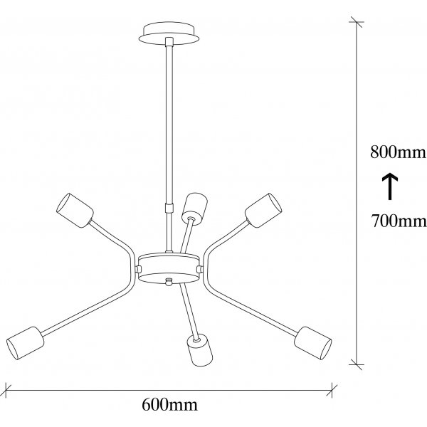 Plafonnier Verum 3841 - Noir/nickel Plafonnier Verum 3841 - Noir/nickel