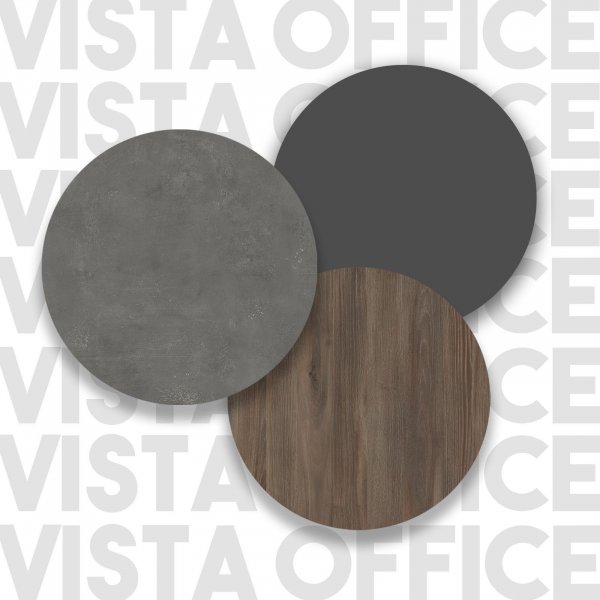 Vista skrivbord 180x89,5 cm - Brun/betong/antracit Vista skrivbord 180x89,5 cm - Brun/betong/antracit
