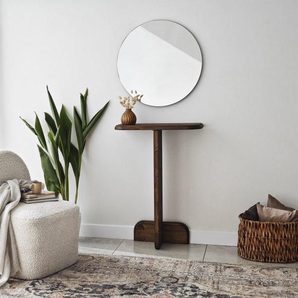 Pratico avlastningsbord 80 x 25 cm - Valnöt Pratico avlastningsbord 80 x 25 cm - Valnöt