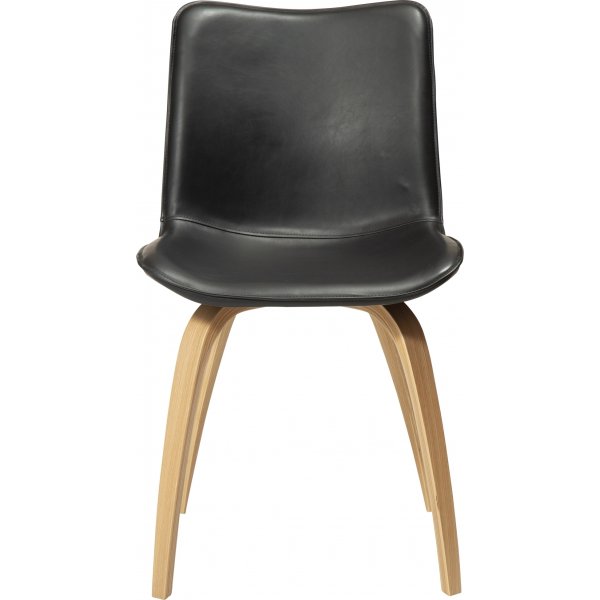 Chaise Glee - PU noir/chêne Chaise Glee - PU noir/chêne