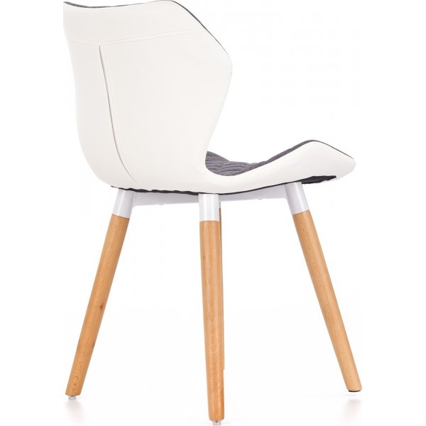 Chaise de salle  manger Lucky - Gris/blanc