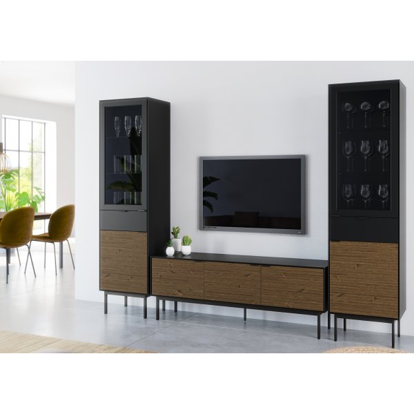 Soma TV-bänk - Svart/espresso Soma TV-bänk - Svart/espresso