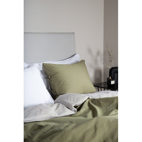Housse tte de lit Saga 180 cm - Gris clair