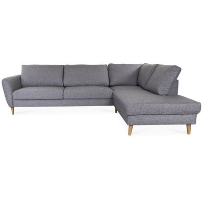 Svngsta soffa med ppetavslut hger - Gr