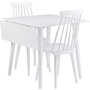 Dalsland klaffbord 80-105 cm - Vit + Textilskydd fr mbler
