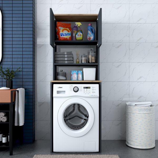 Meuble pour machine  laver avec rangement