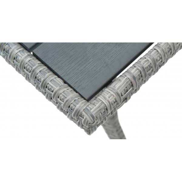 Tor utesoffgrupp med matbord i rotting - Grå konstrotting Tor utesoffgrupp med matbord i rotting - Grå konstrotting