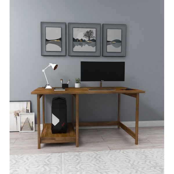 Lina skrivbord 120x55 cm - Valnöt Lina skrivbord 120x55 cm - Valnöt