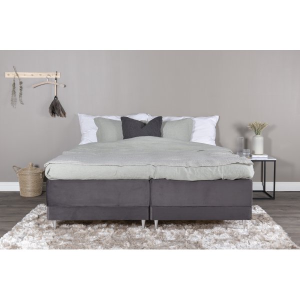 Vansbro sng 180 x 200 cm Medium - Mrkgr sammet