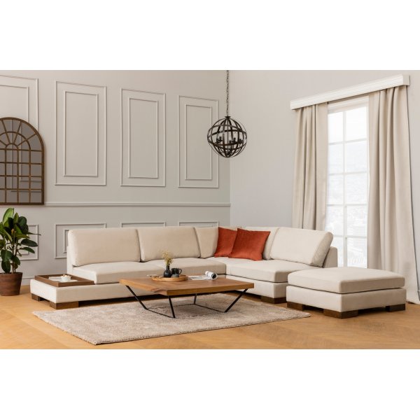 Canapé d'angle tulipe - Beige Canapé d'angle tulipe - Beige