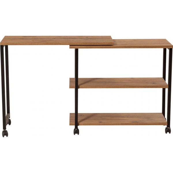 Melin sidobord 70 x 76 cm - Furu/svart