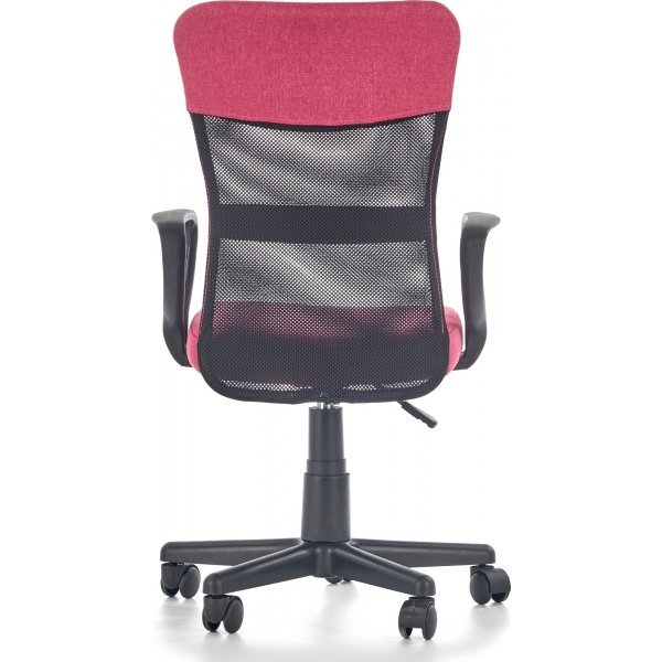 Chaise de bureau Matthias - Rose/noir Chaise de bureau Matthias - Rose/noir