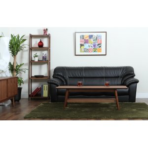 Soffa i svart PVC 3-sits - Dominic Soffa i svart PVC 3-sits - Dominic