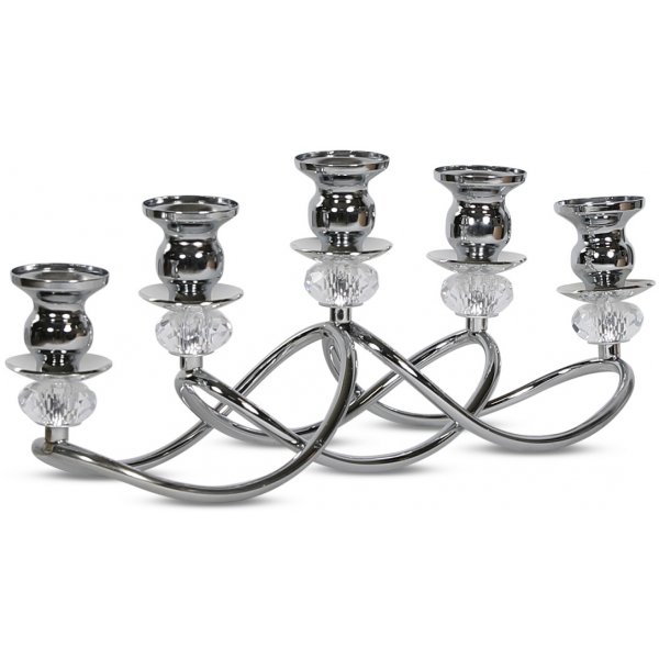 Ljusstake Blinga f�r 5 st ljus - Krom / Diamant