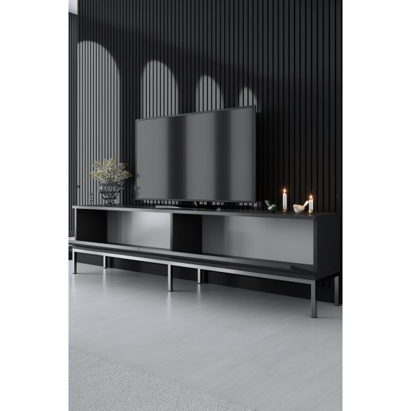 Banc TV Lord - Anthracite/argent Banc TV Lord - Anthracite/argent