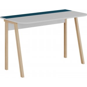 Bureau Luton 120x60 cm - Blanc/turquoise