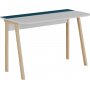 Bureau Luton 120x60 cm - Blanc/turquoise