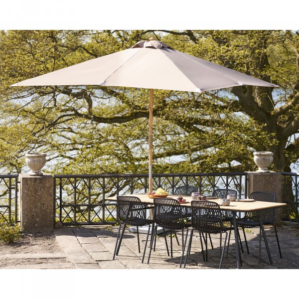 Parasol Orlando 300x300 cm Beige / Bois Parasol Orlando 300x300 cm Beige / Bois