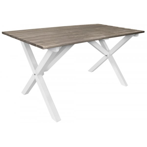 Matbord Scottsdale 150 cm - Vit/Shabby Chic gr