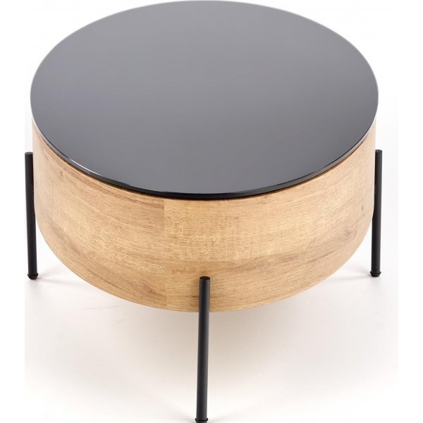 Raluca soffbord 120x 60 cm - Ek/svart Raluca soffbord 120x 60 cm - Ek/svart