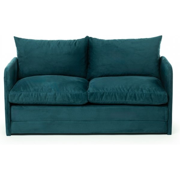 Saga 2-sits bddsoffa - Petroleumgrn