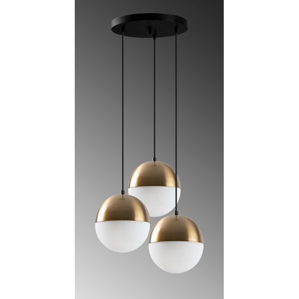 Plafonnier Bastos 6151 - Laiton/blanc