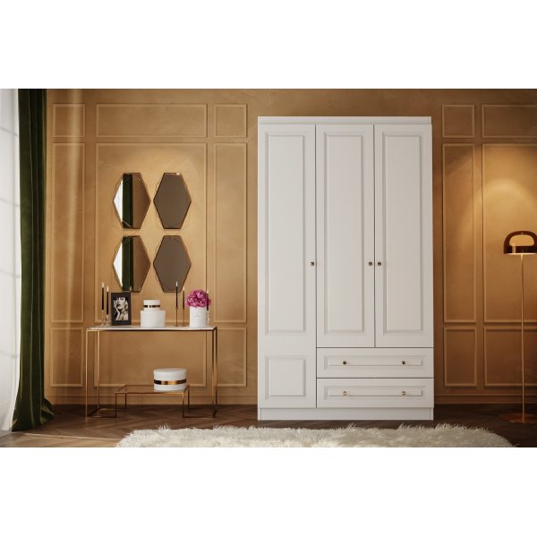 Inci garderob 105 x 50 x 210 cm - Vit