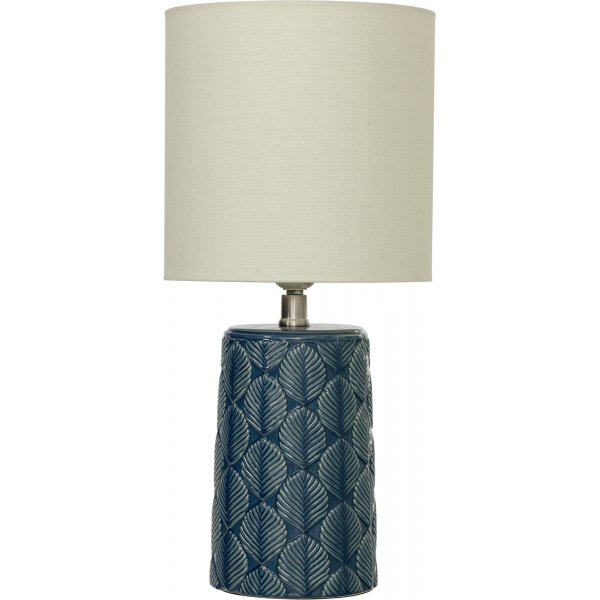 Lampe de table Bodil / Bleu/blanc naturel Lampe de table Bodil / Bleu/blanc naturel