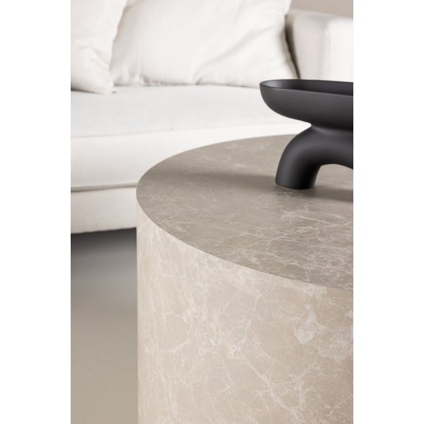Table basse York 80 cm - Beige