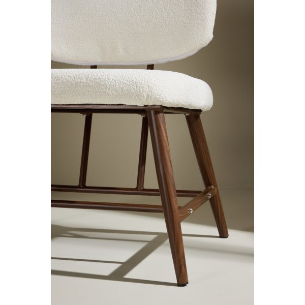 Midland f�t�lj - Vit boucl�