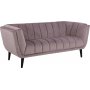 Tampa 2,5-sits soffa - Puderrosa