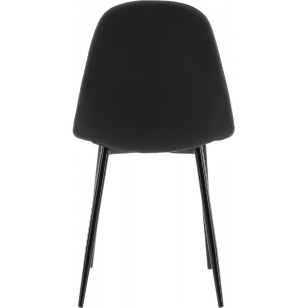 Chaise de salle à manger Bridge - Tissu noir Chaise de salle à manger Bridge - Tissu noir