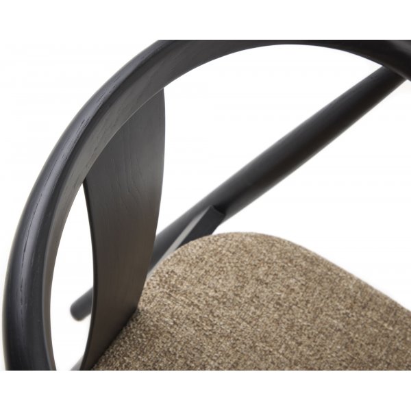 Fauteuil Dictu - Latte/noir Fauteuil Dictu - Latte/noir