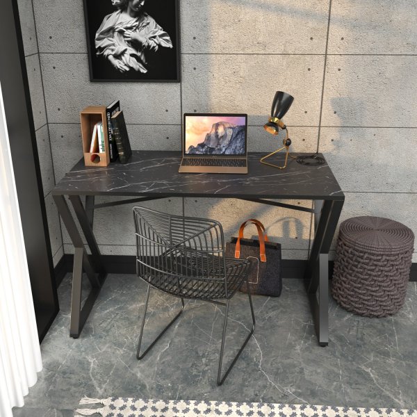 Bureau Gyza 120 x 60 cm - Noir