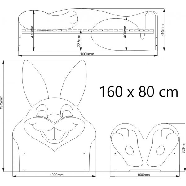 Kanin barnsäng - Valfri storlek! Kanin barnsäng - Valfri storlek!