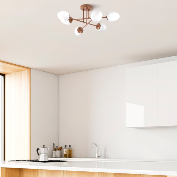 Plafonnier Camflo 10395 - Cuivre Plafonnier Camflo 10395 - Cuivre