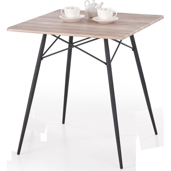 Table basse Arne avec 2 chaises - Noir/chêne sanremo Table basse Arne avec 2 chaises - Noir/chêne sanremo