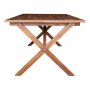 Utebord Oxford 220x100 cm - Brunlaserat