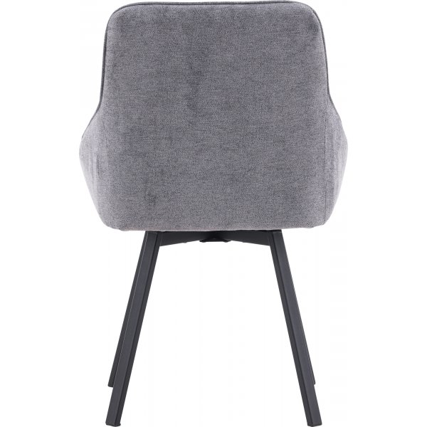 Chaise de salle à manger Rosie - Gris/noir Chaise de salle à manger Rosie - Gris/noir