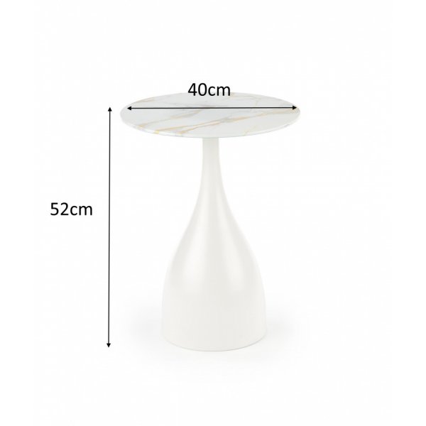 Table basse Reggi Ø40 cm - Marbre blanc Table basse Reggi Ø40 cm - Marbre blanc