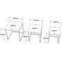 Voyage satsbord 7, 30/35/40x30/35/40 cm - Furu